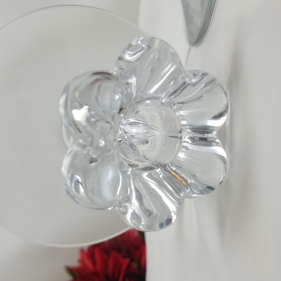 Heisey Sunflower Crystal Candle Holders - Picture 11 of 15